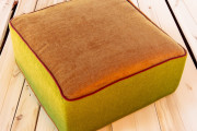 Thick-Orange-Green-Square-Cushion